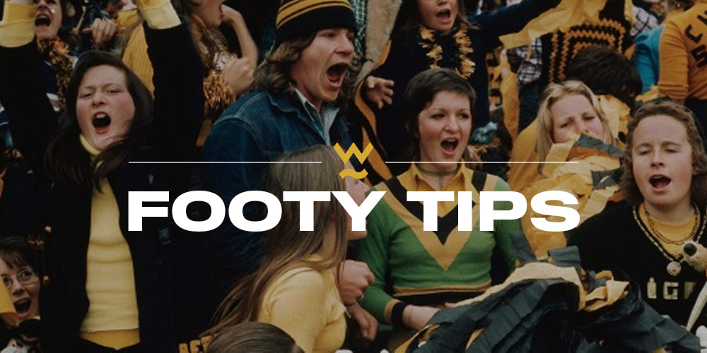 footy fans cheering