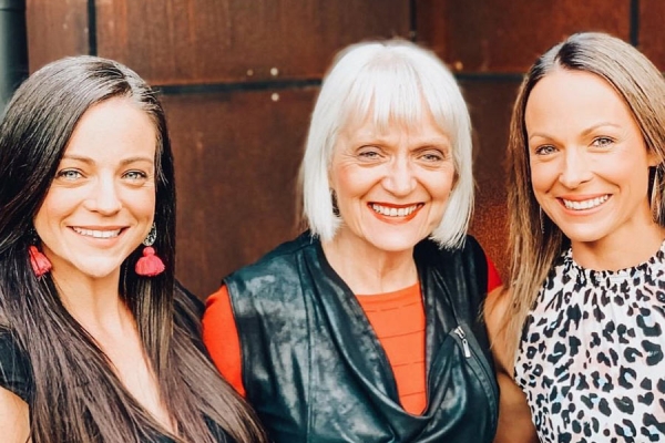 mother and daughters at the grand